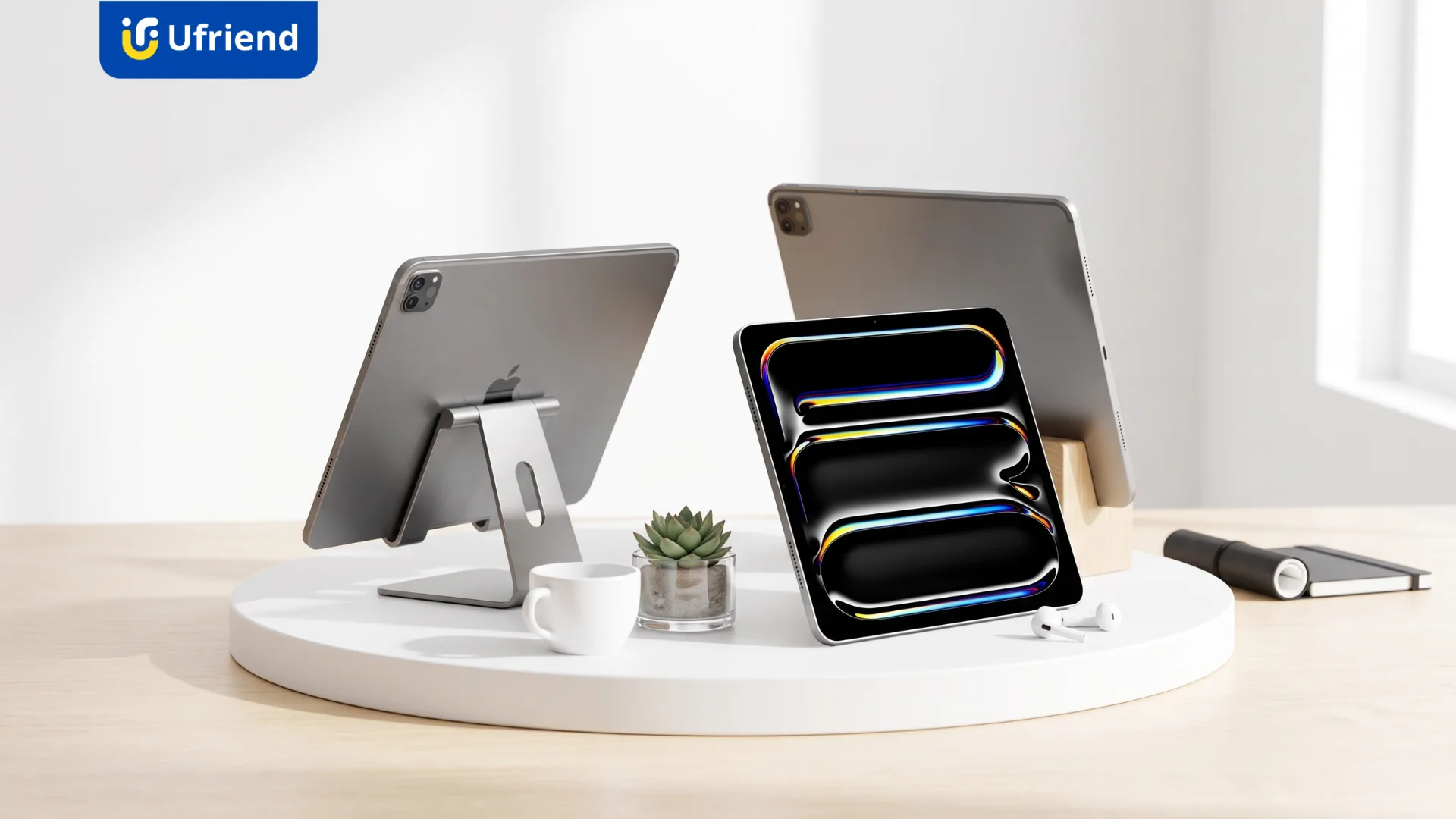 iPad Pro ชิป M5 หน้าจอ Tandem OLED วางบนขาตั้ง