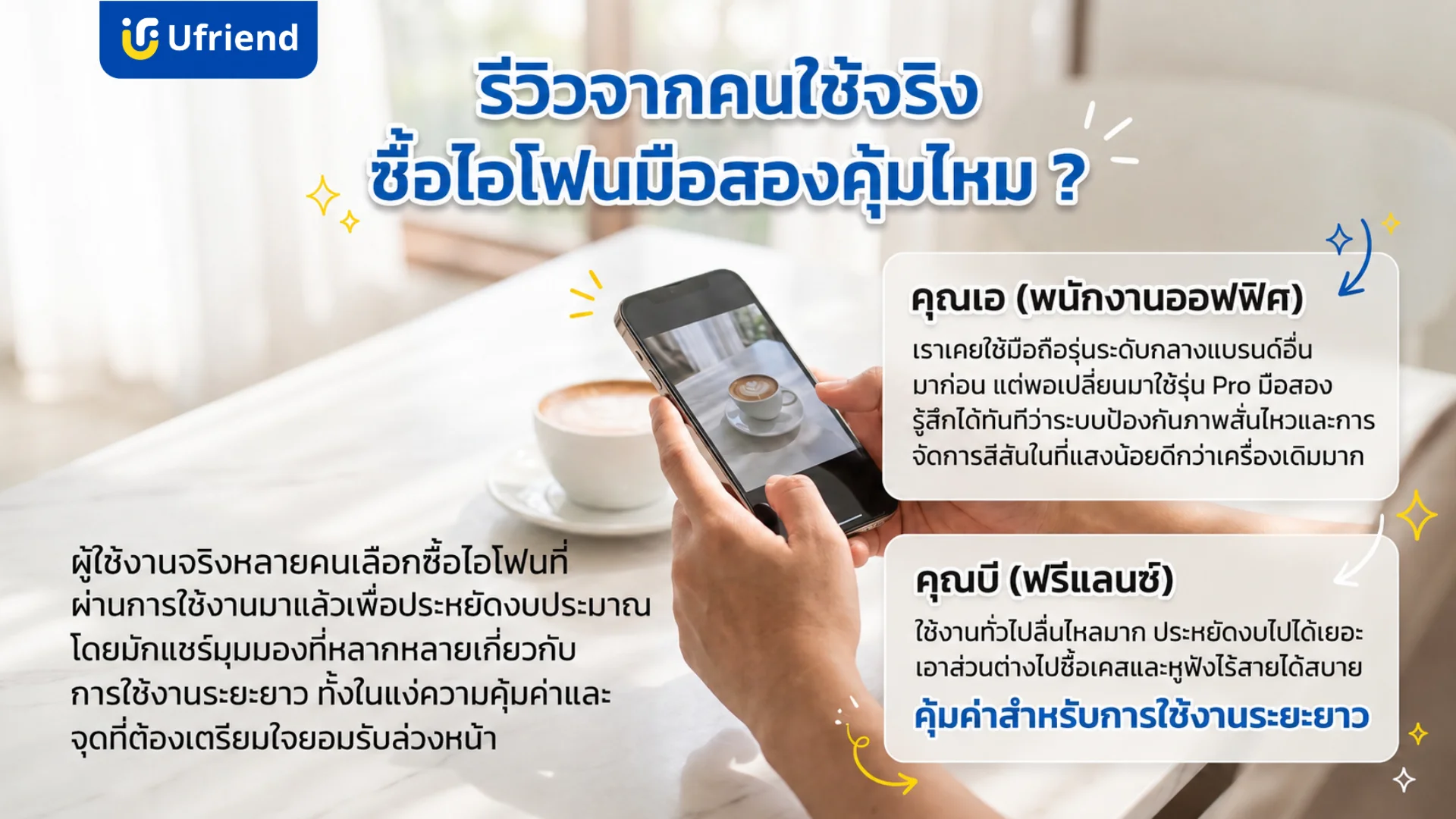 รีวิวประสบการณ์จากผู้ใช้งานจริงเกี่ยวกับความคุ้มค่าของการเลือกซื้อไอโฟนมือสองและข้อดีในการประหยัดงบประมาณ
