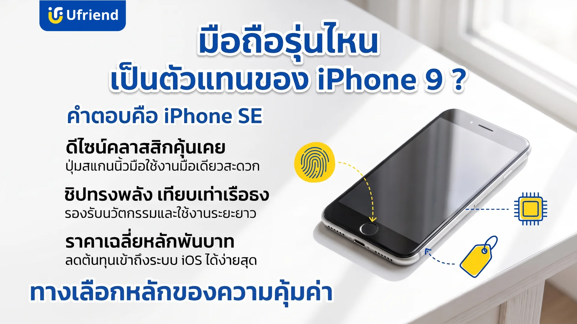 รายละเอียดไอโฟนเอสอีในฐานะรุ่นที่มาแทนไอโฟนเก้า พร้อมจุดเด่นด้านดีไซน์คลาสสิกและชิปประมวลผลที่ทรงพลัง