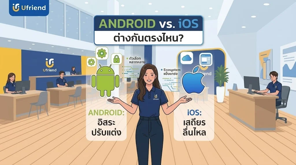 android vs iOS ต่างกันอย่างไร ?